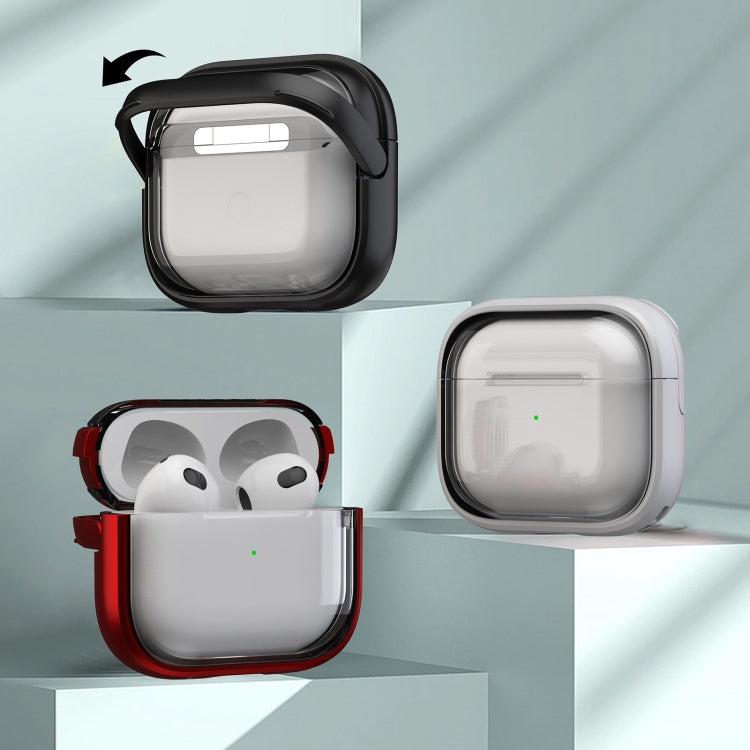 For AirPods 3 TPU Hybrid PC Case with Holder(Dark Blue) - For AirPods 3 by PMC Jewellery | Online Shopping South Africa | PMC Jewellery | Buy Now Pay Later Mobicred