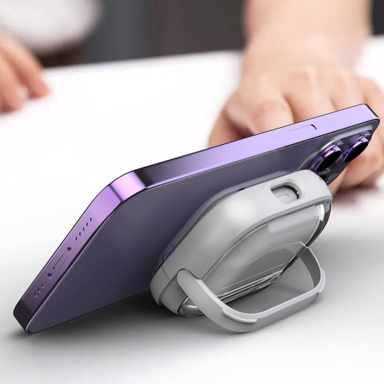 For AirPods Pro 2  TPU Hybrid PC Case with Holder(Purple) - For AirPods Pro 2 by PMC Jewellery | Online Shopping South Africa | PMC Jewellery | Buy Now Pay Later Mobicred