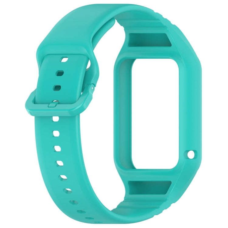 For Xiaomi Mi Band 8 Pro Solid Color Integrated TPU Watch Band(Teal) - Watch Bands by PMC TechLife | Online Shopping South Africa | PMC TechLife