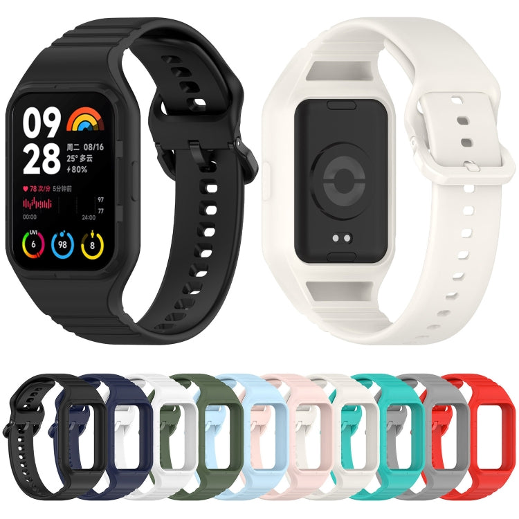 For Xiaomi Mi Band 8 Pro Solid Color Integrated TPU Watch Band(Starlight) - Watch Bands by PMC TechLife | Online Shopping South Africa | PMC TechLife