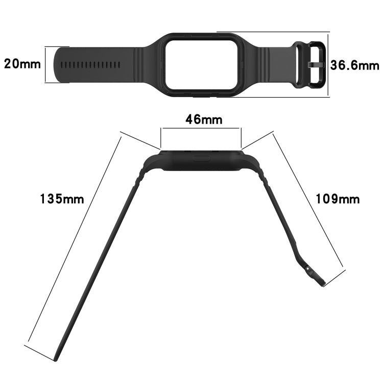 For Xiaomi Mi Band 8 Pro Solid Color Integrated TPU Watch Band(Dark Green) - free shipping - PMC TechLife - Order now!