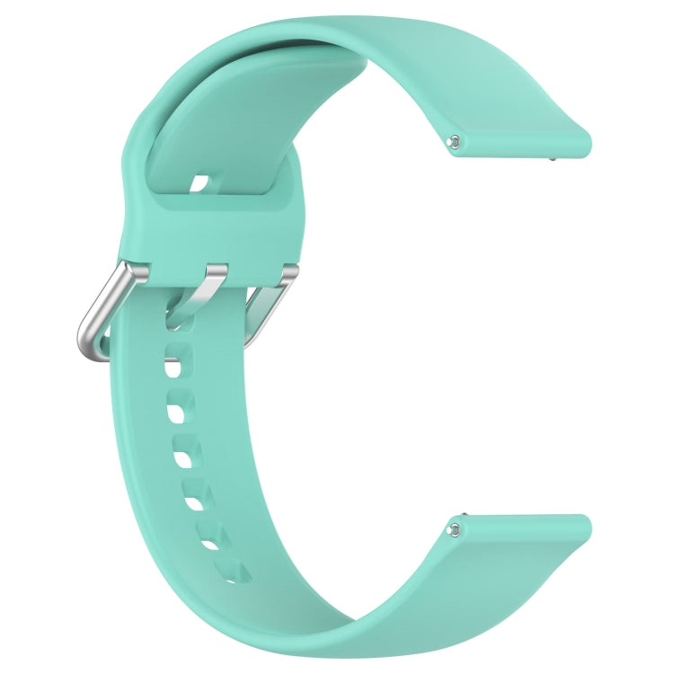 For CMF Watch Pro D395 22mm Solid Color Silver Buckle Silicone Watch Band, Size:L(Teal) - Watch Bands by PMC TechLife | Online Shopping South Africa | PMC TechLife