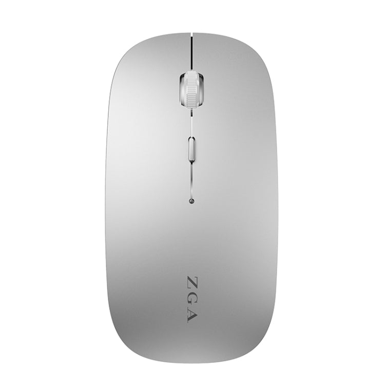 ZGA Chinchilla Dual Mode Wireless 2.4G + Bluetooth 5.0 Mouse(Silver) - Wireless Mice by ZGA | Online Shopping South Africa | PMC Jewellery | Buy Now Pay Later Mobicred