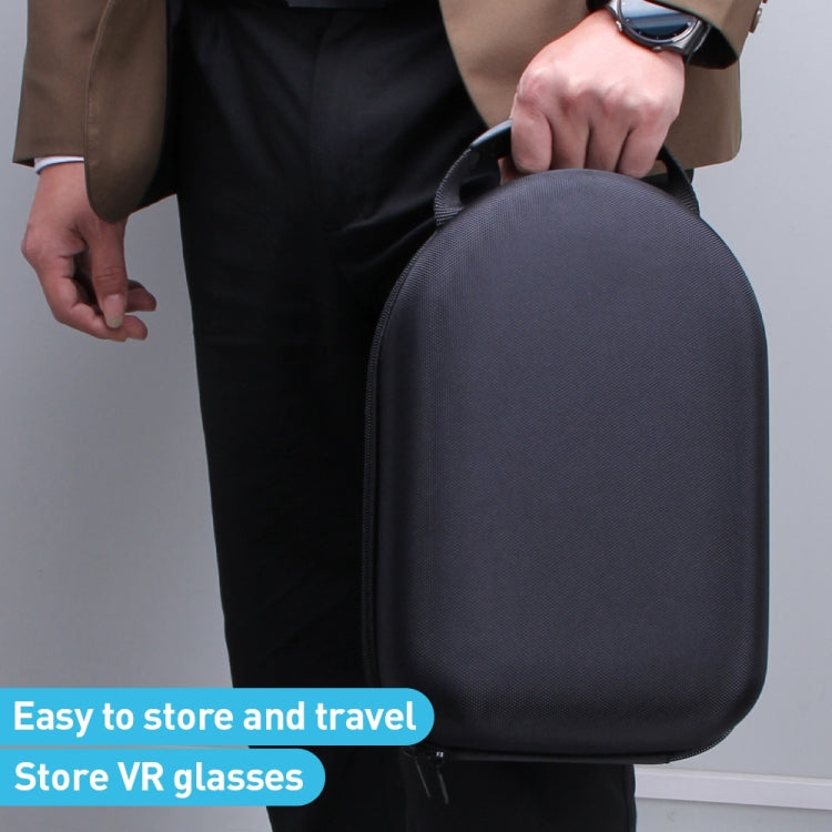 For Apple Vision Pro EVA Cloth Velvet Handle Waterproof Host Storage Bag(Black) - VR Accessories by PMC TechLife | Online Shopping South Africa | PMC TechLife | Buy Now Pay Later Mobicred