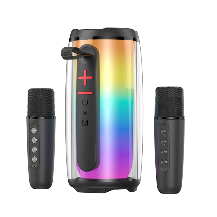 ZGA PZ003 Portable Colorful Karaoke Wireless Bluetooth Speaker(Black) - Desktop Speaker by ZGA | Online Shopping South Africa | PMC Jewellery | Buy Now Pay Later Mobicred