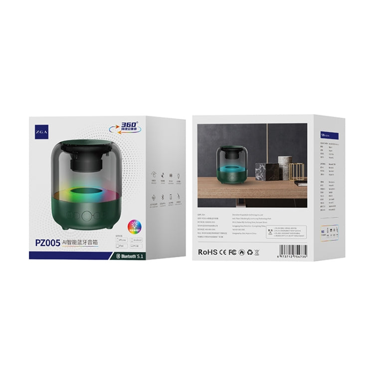 ZGA PZ005 AI Smart Bluetooth speaker(Green) - Desktop Speaker by ZGA | Online Shopping South Africa | PMC Jewellery | Buy Now Pay Later Mobicred