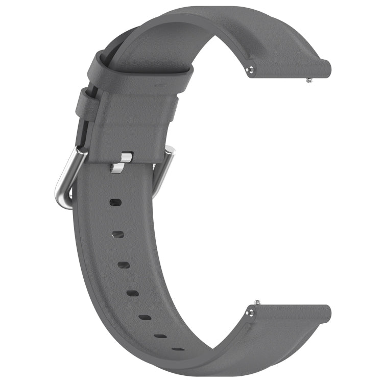 For CMF Watch Pro D395 / Watch Pro 2 22mm Round Tail Genuine Leather Watch Band(Grey) - free shipping - PMC TechLife - Order now!