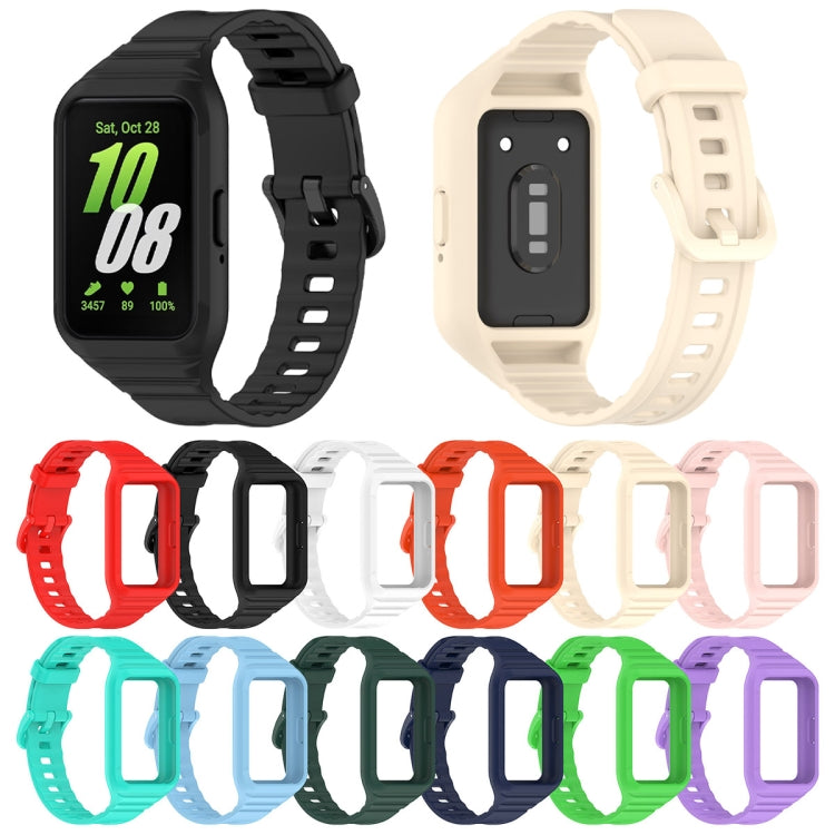 For Samsung Galaxy Fit 3 Solid Color Integrated TPU Watch Band(Midnight Blue) - Watch Bands by PMC TechLife | Online Shopping South Africa | PMC TechLife