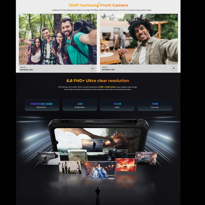 HOTWAV W11 Rugged Phone, 6GB+256GB, Night Vision, 20800mAh, 6.6 inch Android 13 MT8788 Octa Core, Network: 4G, OTG(Bronzed Gold) - Other by HOTWAV | Online Shopping South Africa | PMC Jewellery | Buy Now Pay Later Mobicred