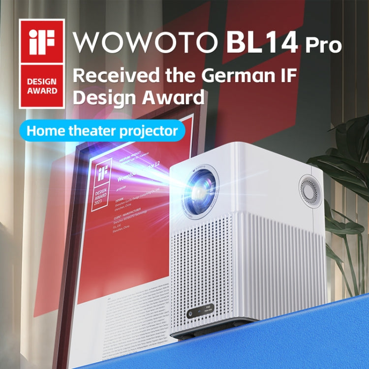 WOWOTO BL14Pro 4.41 inch LCD Display 1080P HD Smart Projector(UK Plug) - LED Projector by WOWOTO | Online Shopping South Africa | PMC Jewellery | Buy Now Pay Later Mobicred