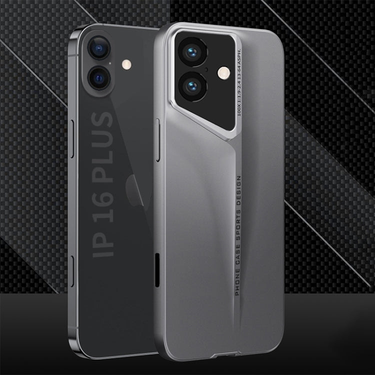 For iPhone 16 GKK Blade Ultra-thin Full Coverage Phone Case(Grey) - iPhone 16 Cases by GKK | Online Shopping South Africa | PMC TechLife | Buy Now Pay Later Mobicred