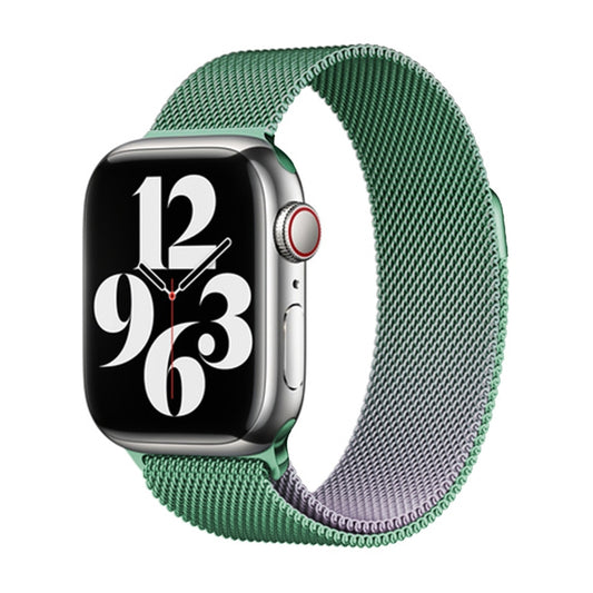 For Apple Watch Series 9 45mm Milan Gradient Loop Magnetic Buckle Watch Band(Light Violet) - Watch Bands by PMC Jewellery | Online Shopping South Africa | PMC Jewellery