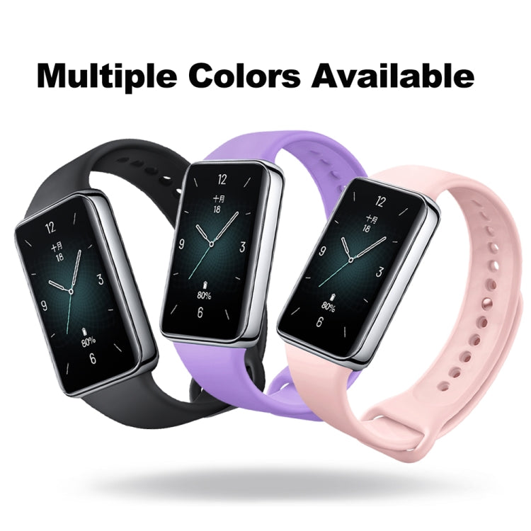 For Honor Band 9 Solid Color Silicone Watch Band(Dark Blue) - Watch Bands by PMC TechLife | Online Shopping South Africa | PMC TechLife