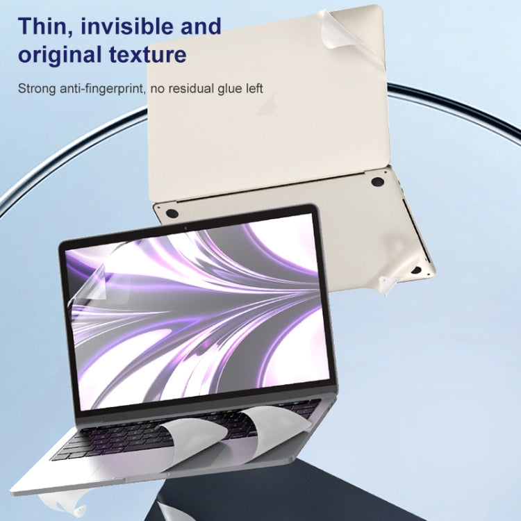 For MacBook Air 13.6 inch A2681 2022 ZGA 5 in 1 Laptop All-round Protective Film(Silver) - Skin Sticker by ZGA | Online Shopping South Africa | PMC Jewellery | Buy Now Pay Later Mobicred