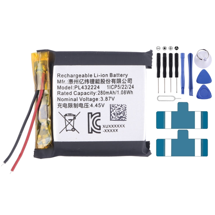 For Amazfit EVE PL432224 280mAh Battery Replacement - For Watch by PMC Jewellery | Online Shopping South Africa | PMC Jewellery | Buy Now Pay Later Mobicred