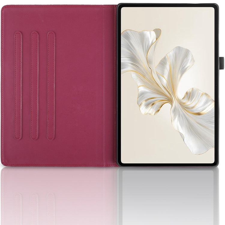 For Honor Pad 9 Tree Life Embossed Rotation Leather Tablet Case(Red) - Honor by PMC TechLife | Online Shopping South Africa | PMC TechLife | Buy Now Pay Later Mobicred