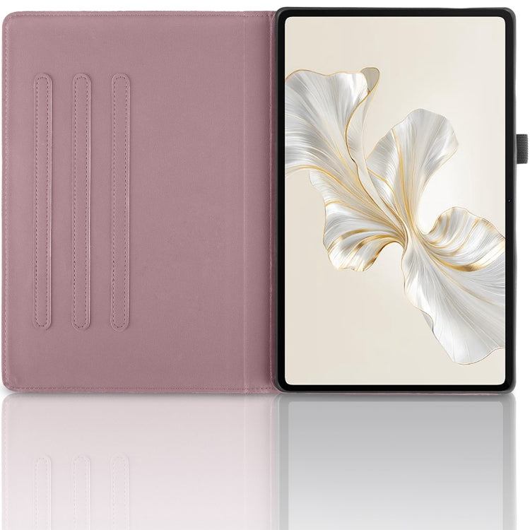 For Honor Pad 9 Tree Life Embossed Rotation Leather Tablet Case(Rose Gold) - Honor by PMC TechLife | Online Shopping South Africa | PMC TechLife | Buy Now Pay Later Mobicred