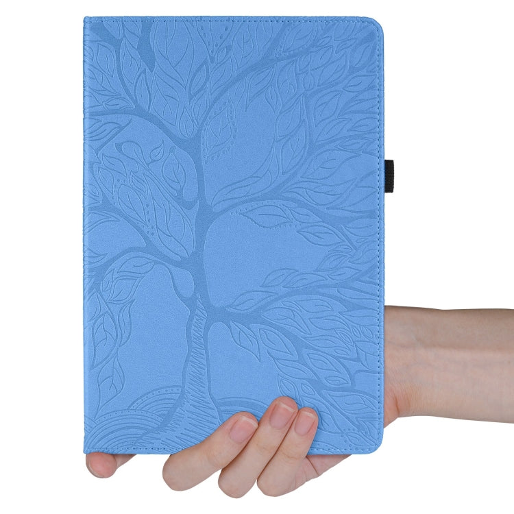 For Honor Pad X8a Tree Life Embossed Rotation Leather Tablet Case(Blue) - Honor by PMC TechLife | Online Shopping South Africa | PMC TechLife | Buy Now Pay Later Mobicred