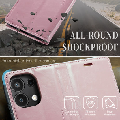 For Xiaomi Redmi Note 13 4G CaseMe 003 Crazy Horse Texture Flip Leather Phone Case(Pink) - Xiaomi Cases by CaseMe | Online Shopping South Africa | PMC Jewellery | Buy Now Pay Later Mobicred