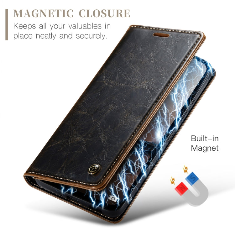 For Xiaomi Redmi Note 13 5G CaseMe 003 Crazy Horse Texture Flip Leather Phone Case(Coffee) - Xiaomi Cases by CaseMe | Online Shopping South Africa | PMC Jewellery | Buy Now Pay Later Mobicred