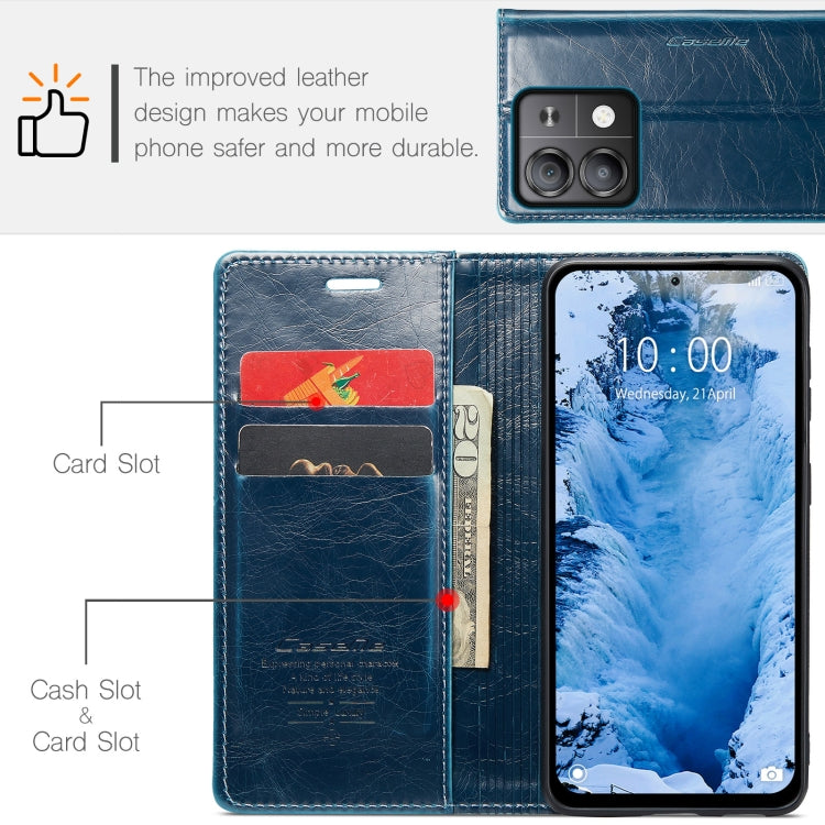 For Xiaomi Redmi Note 13 5G CaseMe 003 Crazy Horse Texture Flip Leather Phone Case(Blue Green) - Xiaomi Cases by CaseMe | Online Shopping South Africa | PMC Jewellery | Buy Now Pay Later Mobicred