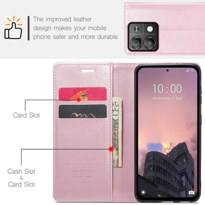 For Xiaomi Redmi Note 13 5G CaseMe 003 Crazy Horse Texture Flip Leather Phone Case(Pink) - Xiaomi Cases by CaseMe | Online Shopping South Africa | PMC Jewellery | Buy Now Pay Later Mobicred