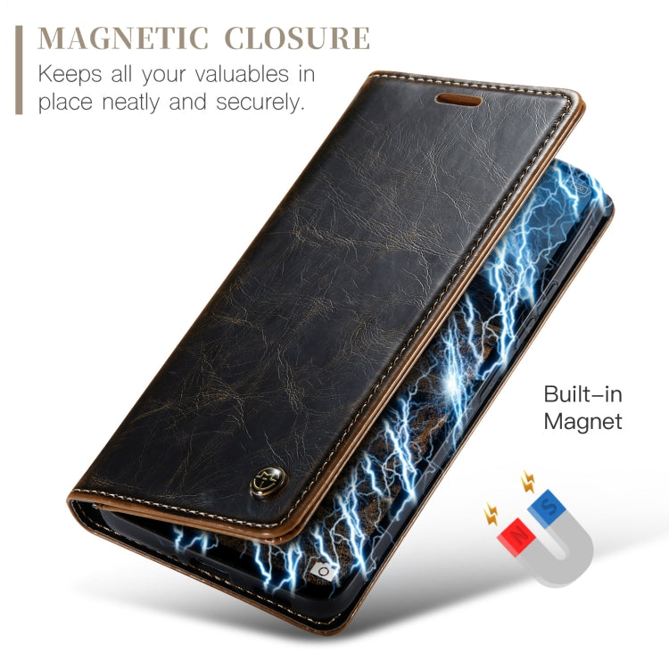 For Xiaomi Redmi Note 13 Pro 4G CaseMe 003 Crazy Horse Texture Flip Leather Phone Case(Coffee) - Xiaomi Cases by CaseMe | Online Shopping South Africa | PMC Jewellery | Buy Now Pay Later Mobicred