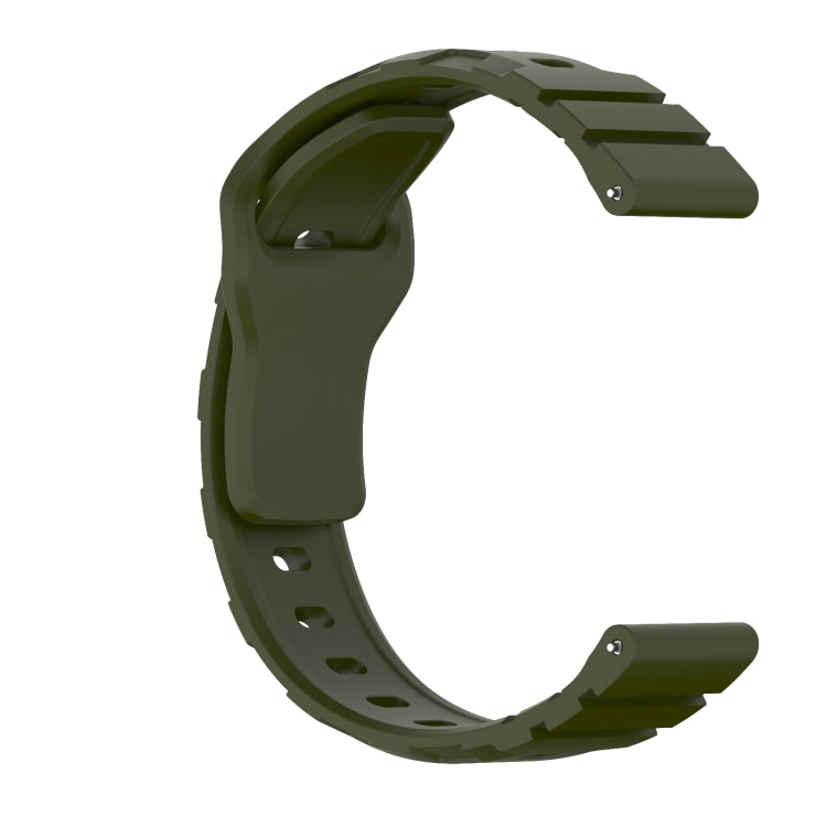 18mm Armor Silicone Watch Band(Army Green) - 18mm Bands by PMC TechLife | Online Shopping South Africa | PMC TechLife | Buy Now Pay Later Mobicred