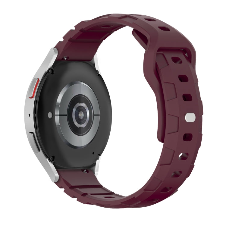 20mm Armor Silicone Watch Band(Wine Red) - 20mm Bands by PMC TechLife | Online Shopping South Africa | PMC TechLife