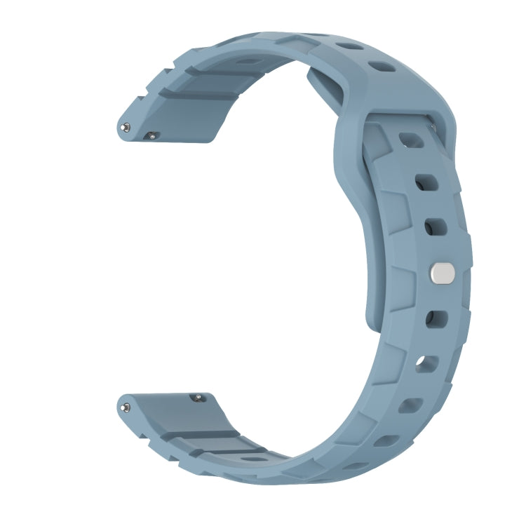 22mm Armor Silicone Watch Band(Rock Blue) - 22mm Bands by PMC Jewellery | Online Shopping South Africa | PMC Jewellery