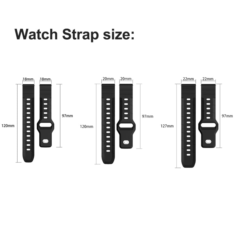 20mm Armor Silicone Watch Band(Purple) - 20mm Bands by PMC TechLife | Online Shopping South Africa | PMC TechLife