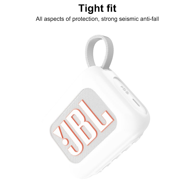 For JBL Go 4 Wireless Bluetooth Speaker Silicone Protective Case(Black) - Protective Case by PMC TechLife | Online Shopping South Africa | PMC TechLife