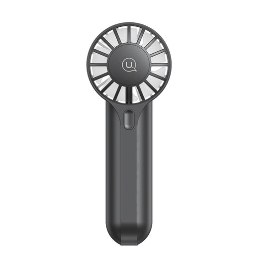 USAMS ZB288 Portable Type-C Rechargeable High Speed Handheld Mini Fan(Black) - Electric Fans by USAMS | Online Shopping South Africa | PMC Jewellery | Buy Now Pay Later Mobicred