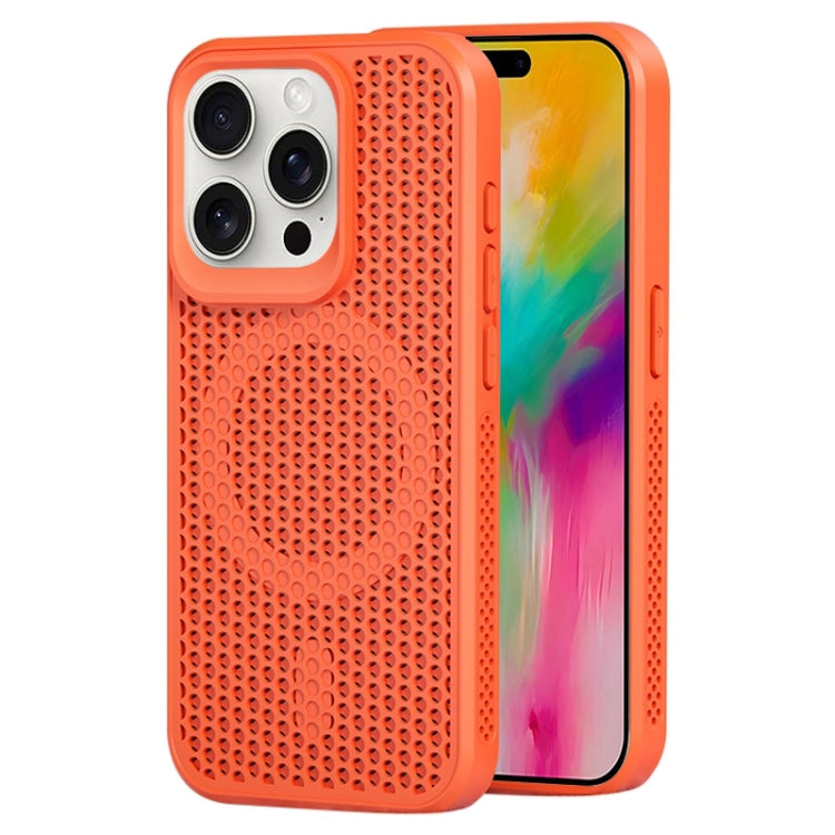 For iPhone 16 Pro MagSafe Magnetic Heat Dissipation Phone Case(Orange) - iPhone 16 Pro Cases by PMC Jewellery | Online Shopping South Africa | PMC Jewellery | Buy Now Pay Later Mobicred