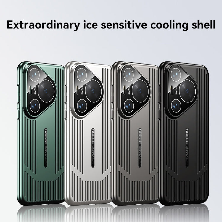 For Huawei Pura 70 Ultra Ice Sense Heat Dissipation Electroplating Frosted Phone Case(Silver) - Huawei Cases by PMC Jewellery | Online Shopping South Africa | PMC Jewellery | Buy Now Pay Later Mobicred