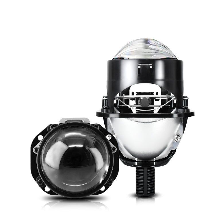 T02 1 Pair 2.5 inch Car Bifocal LED Lens Headlight, Left Driving(Black) - LED Headlamps by PMC TechLife | Online Shopping South Africa | PMC TechLife | Buy Now Pay Later Mobicred