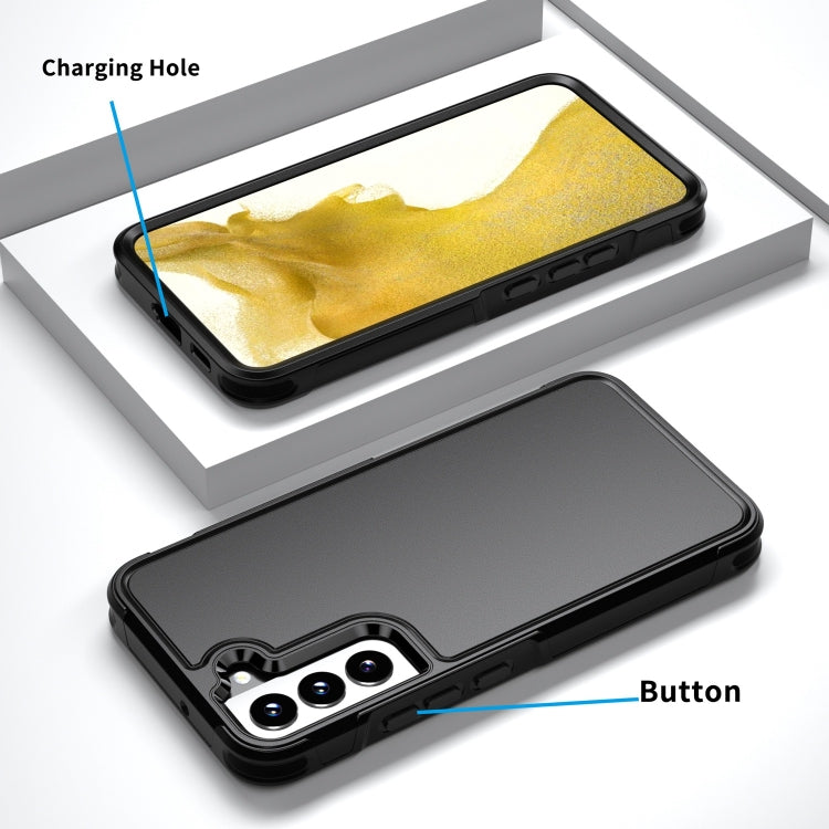 For Samsung Galaxy S22 5G RedPepper Armor PC Hybrid TPU Phone Case(Black) - Galaxy S22 5G Cases by RedPepper | Online Shopping South Africa | PMc TechLife | Buy Now Pay Later Mobicred