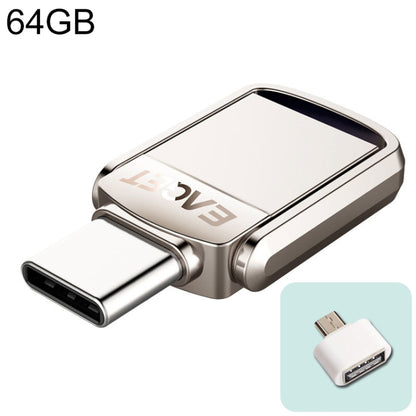 EAGET 64G USB 3.1 + Type-C / USB-C  Interface Metal Twister Flash U Disk, with Micro USB OTG Adapter - USB Flash Drives by EAGET | Online Shopping South Africa | PMC Jewellery | Buy Now Pay Later Mobicred