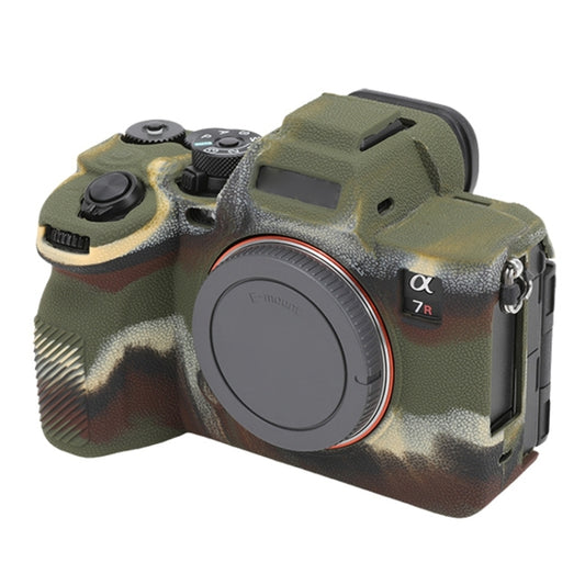 For Sony ILCE7RM5 / A7R5 Litchi Texture Soft Silicone Protective Case(Camouflage) - Protective Case by PMC Jewellery | Online Shopping South Africa | PMC Jewellery | Buy Now Pay Later Mobicred