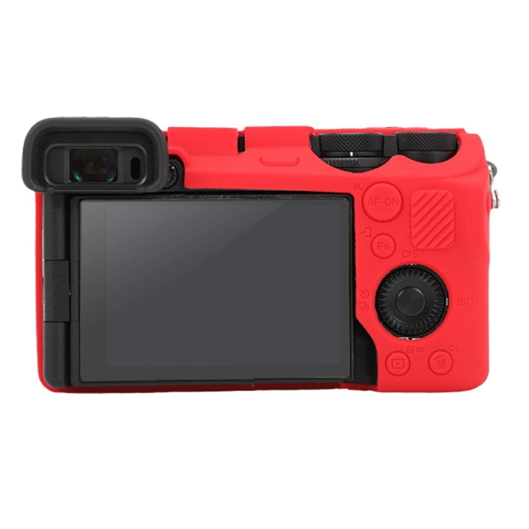 For Sony ILCE-6700 / A6700 Glossy Soft Silicone Protective Case(Red) - Protective Case by PMC TechLife | Online Shopping South Africa | PMC TechLife | Buy Now Pay Later Mobicred