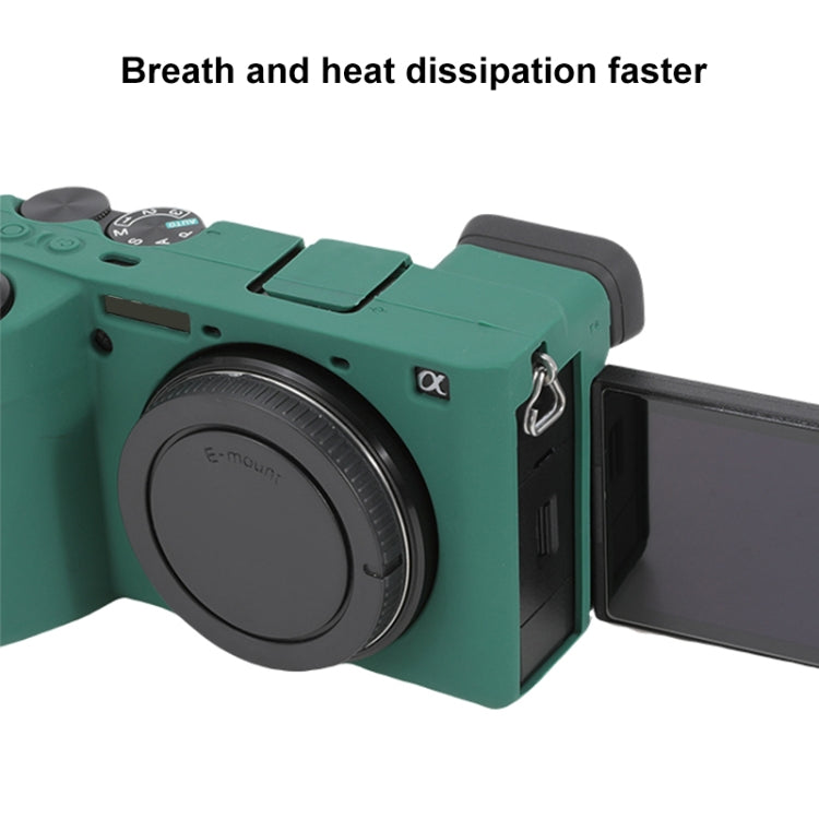 For Sony ILCE-6700 / A6700 Glossy Soft Silicone Protective Case(Green) - Protective Case by PMC TechLife | Online Shopping South Africa | PMC TechLife | Buy Now Pay Later Mobicred