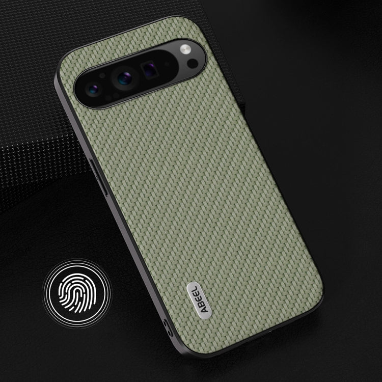 For Google Pixel 9 Pro ABEEL Carbon Fiber Texture Protective Phone Case(Green) - Google Cases by PMC Jewellery | Online Shopping South Africa | PMC Jewellery | Buy Now Pay Later Mobicred