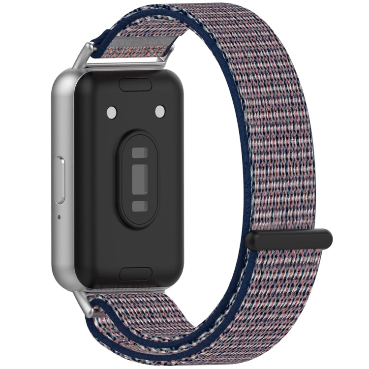 For Samsung Galaxy Fit 3 Nylon Loop Hook and Loop Fastener Watch Band(Midnight Blue) - Watch Bands by PMC TechLife | Online Shopping South Africa | PMC TechLife