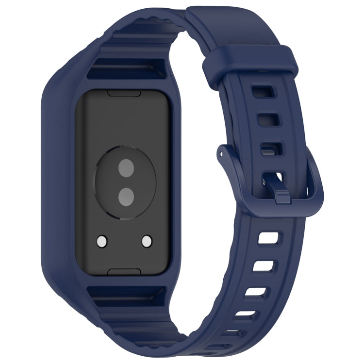 For Honor Band 9 Armor Integrated Silicone Watch Band(Midnight Blue) - Watch Bands by PMC Jewellery | Online Shopping South Africa | PMC Jewellery