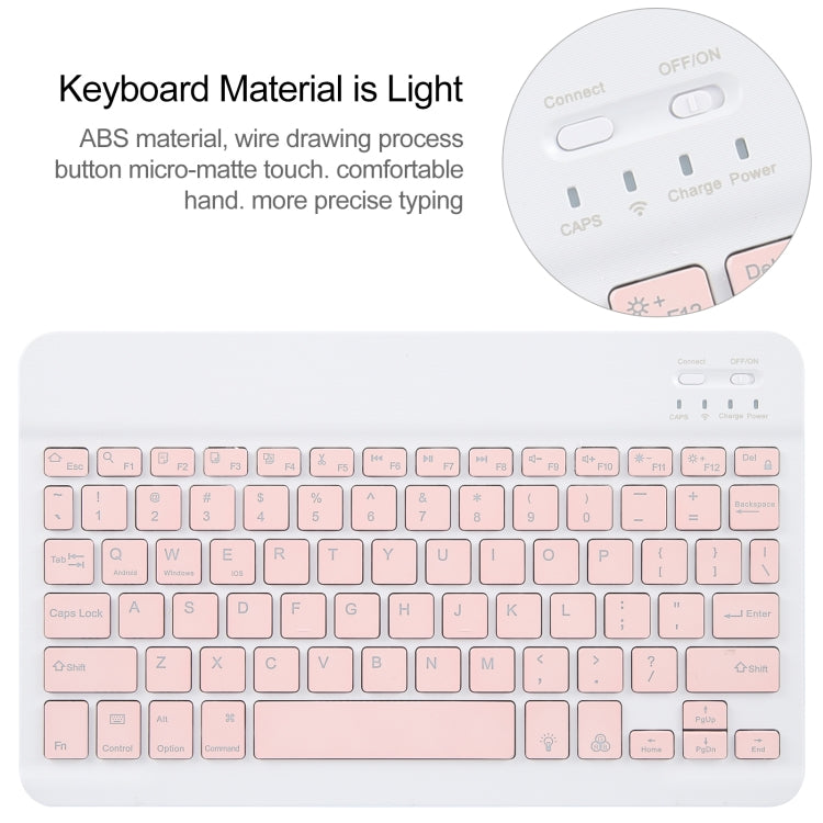 For Huawei MatePad Pro 11 2024 / 2022 Square Button Backlight Bluetooth Keyboard Rotatable Holder Leather Case(Rose Gold) - Huawei Keyboard by PMC Jewellery | Online Shopping South Africa | PMC Jewellery