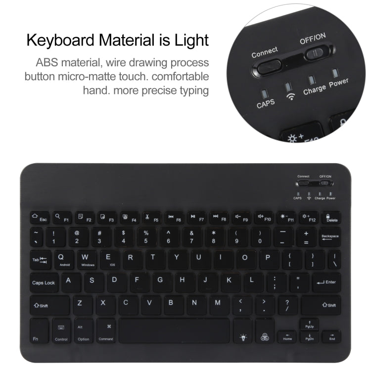 For Huawei MatePad Pro 11 2024 / 2022 Square Button Backlight Bluetooth Keyboard Rotatable Holder Leather Case(Black) - Huawei Keyboard by PMC Jewellery | Online Shopping South Africa | PMC Jewellery