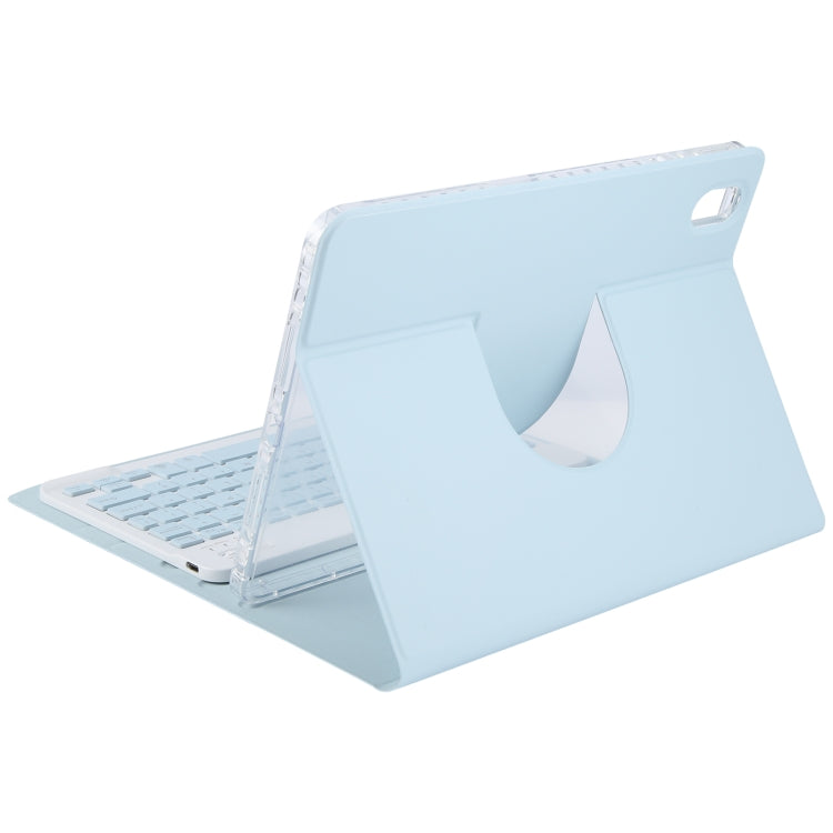 For Xiaomi Pad 6 Square Button Backlight Bluetooth Keyboard Rotatable Holder Leather Case(Sky Blue) - free shipping - PMC TechLife - Order now!