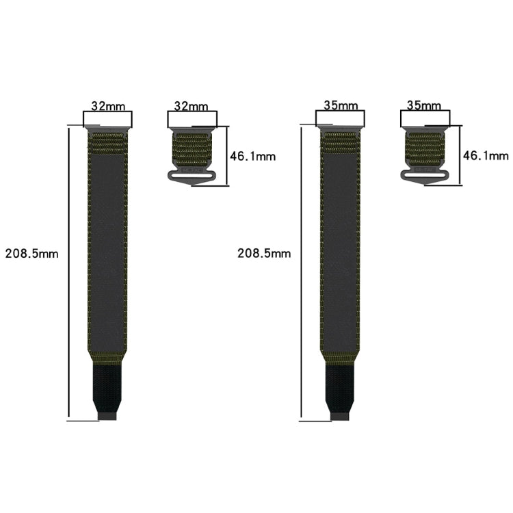 For Apple Watch Series 9 41mm Nylon Hook And Loop Fastener Watch Band(Blue) - Watch Bands by PMC TechLife | Online Shopping South Africa | PMC TechLife | Buy Now Pay Later Mobicred