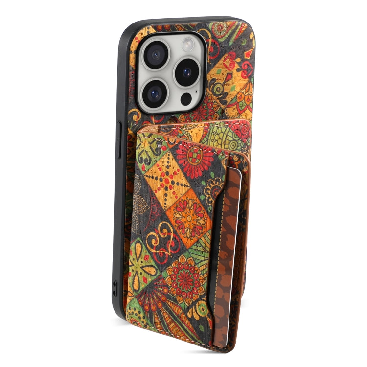 For iPhone 16 Pro Card Slot Holder Phone Case(Autumn Yellow) - iPhone 16 Pro Cases by PMC TechLife | Online Shopping South Africa | PMC TechLife | Buy Now Pay Later Mobicred