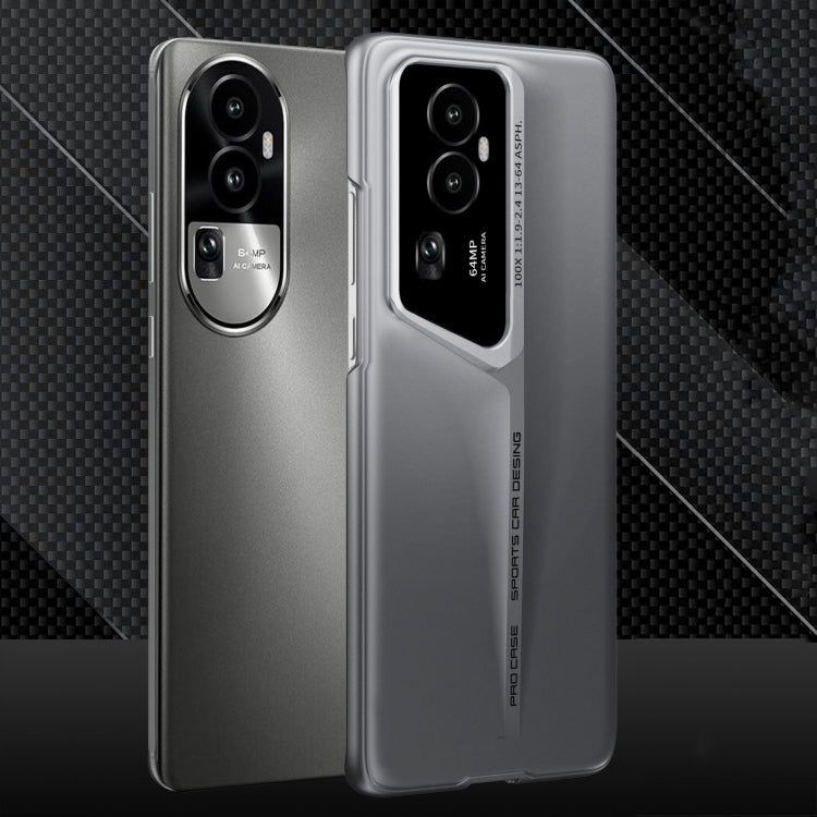 For OPPO Reno10 Pro GKK Blade Ultra-thin Full Coverage Phone Case(Grey) - OPPO Cases by GKK | Online Shopping South Africa | PMC Jewellery | Buy Now Pay Later Mobicred